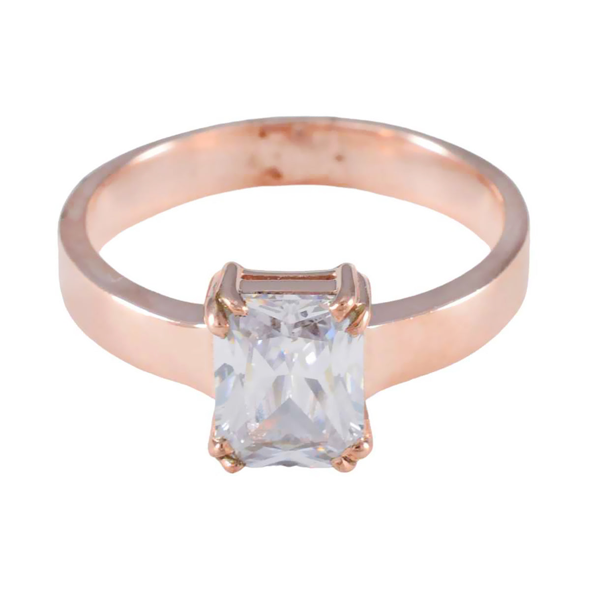 Julia Engagement White Solitaire Ring White CZ White