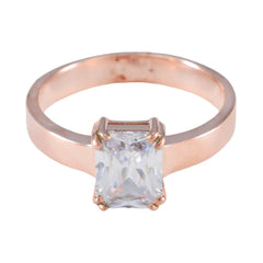 Julia Engagement White Solitaire Ring White CZ White