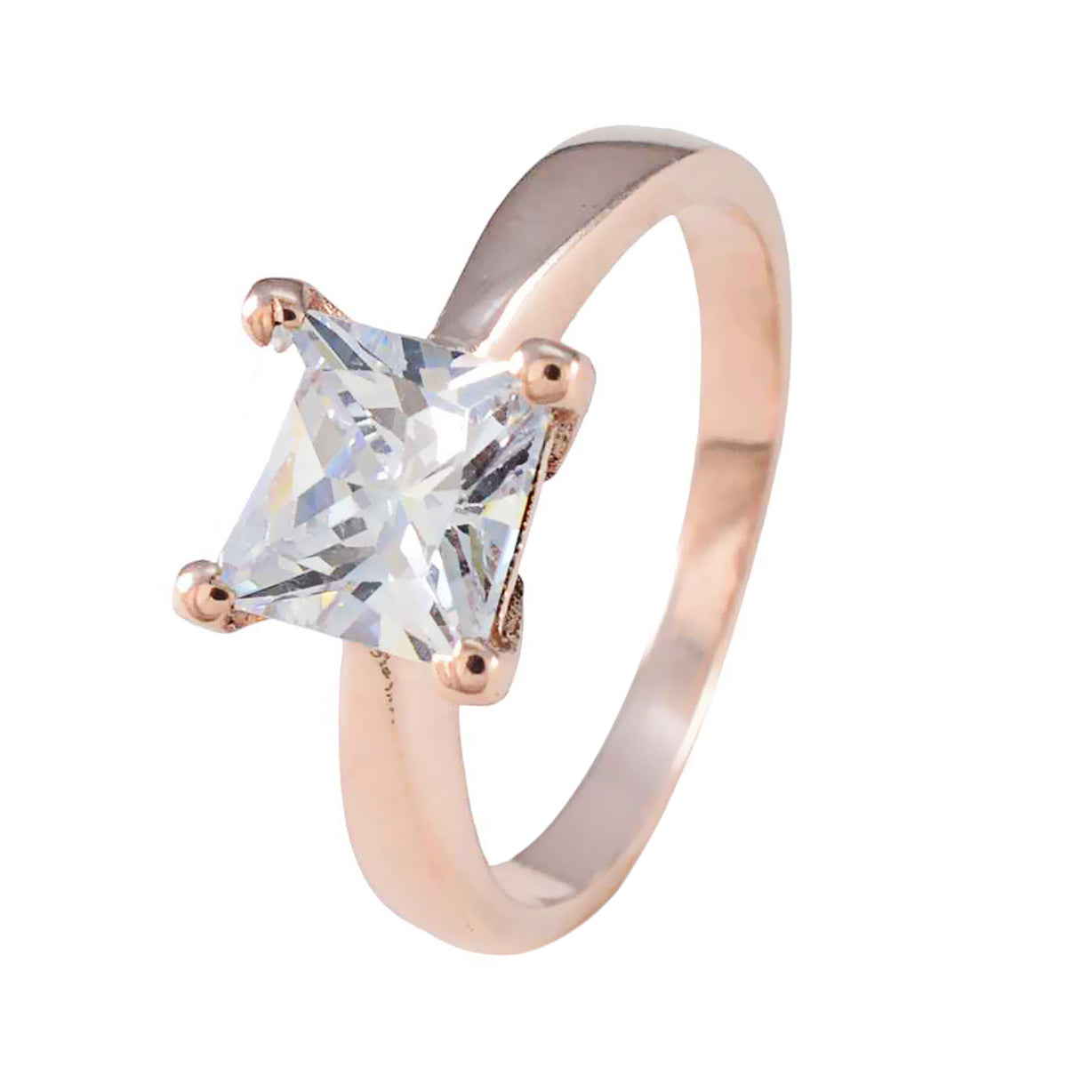 Carla Luxurious White Solitaire Ring