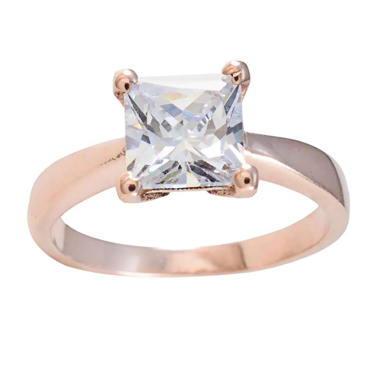Carla Luxurious White Solitaire Ring