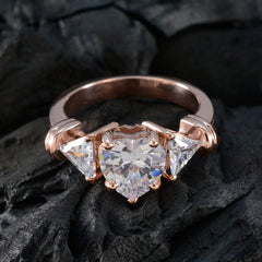 Ananya Trendy White Trilogy Ring