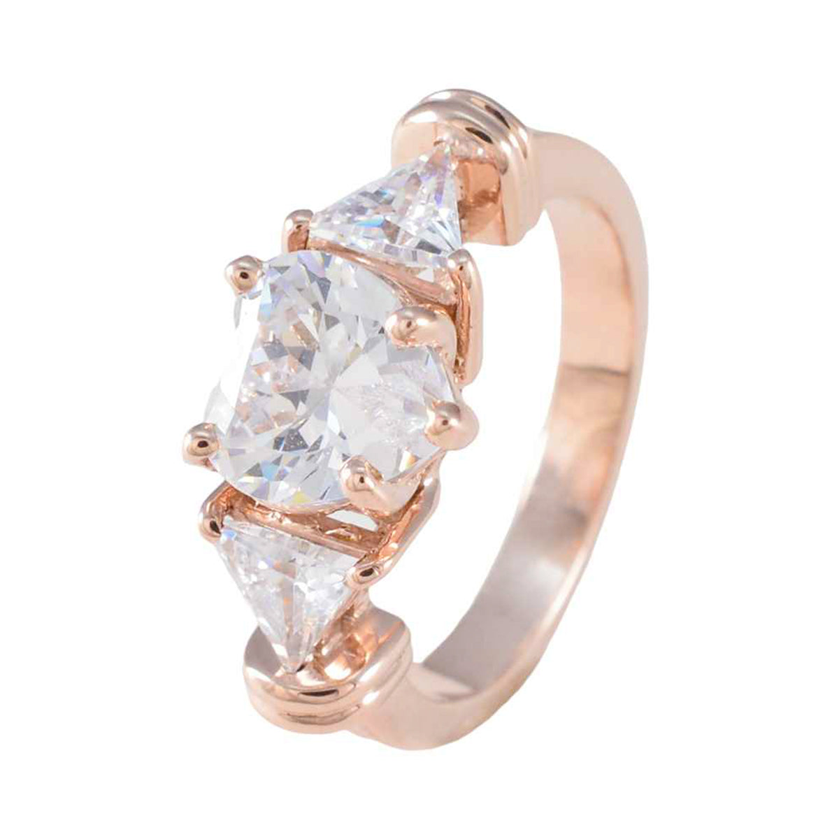 Ananya Trendy White Trilogy Ring
