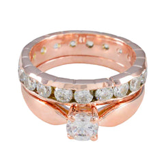 Gabriela Engagement White multiple Ring White CZ White