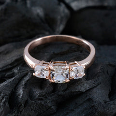 Aaliyah Luxurious White Trilogy Ring