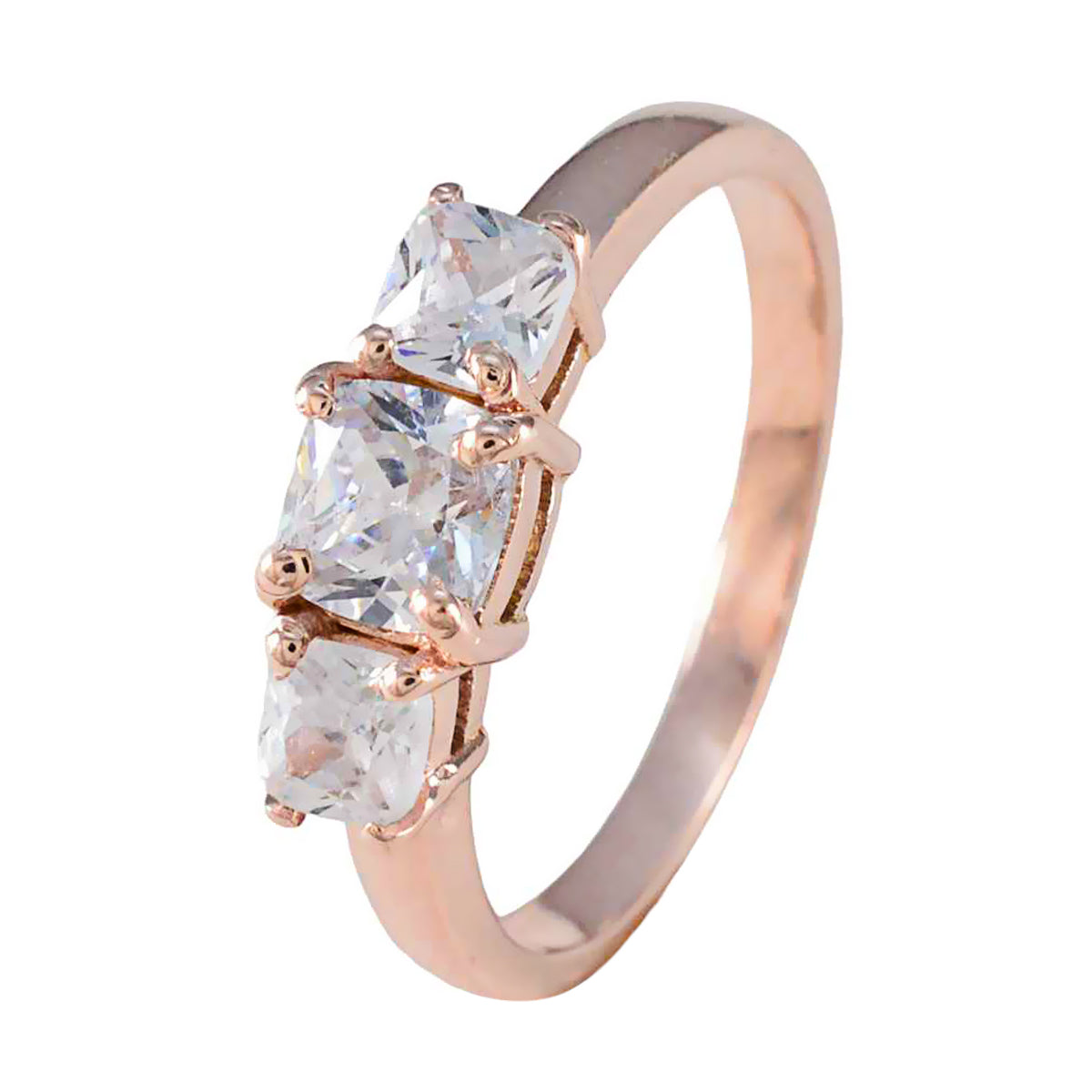 Aaliyah Luxurious White Trilogy Ring