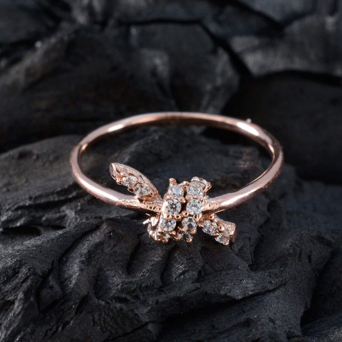 Alina Graceful White multiple Ring