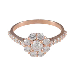 Ying Graceful White Halo Ring White CZ White