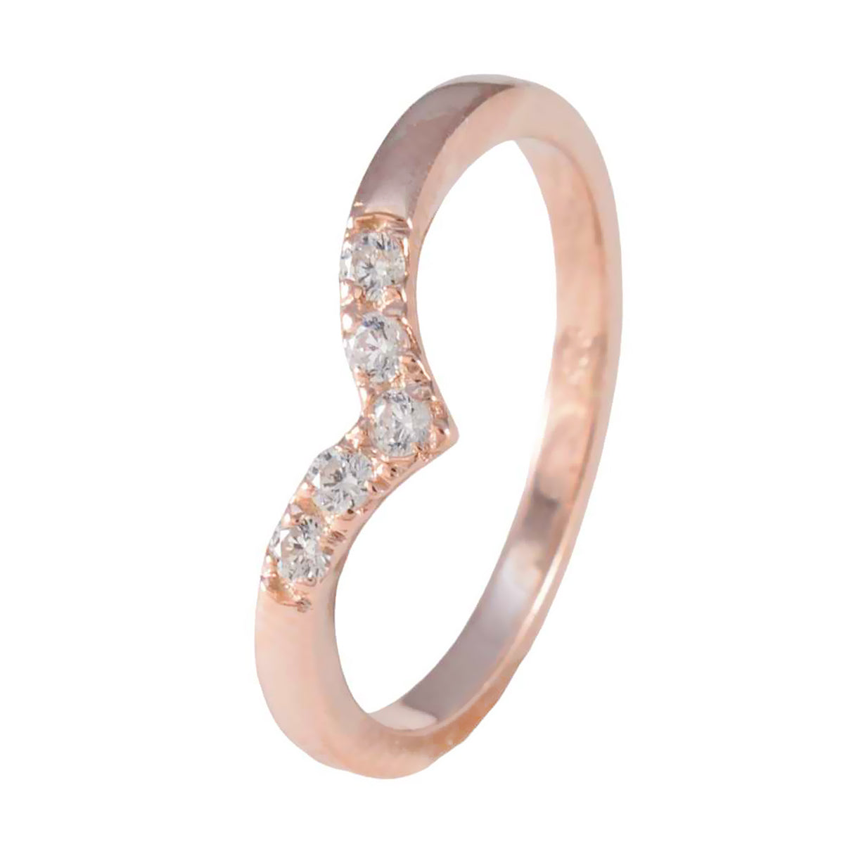 Haruka Sophisticated White Penta Ring
