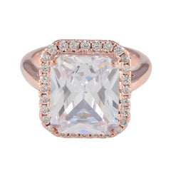 Hua Promise White Halo Ring White CZ White