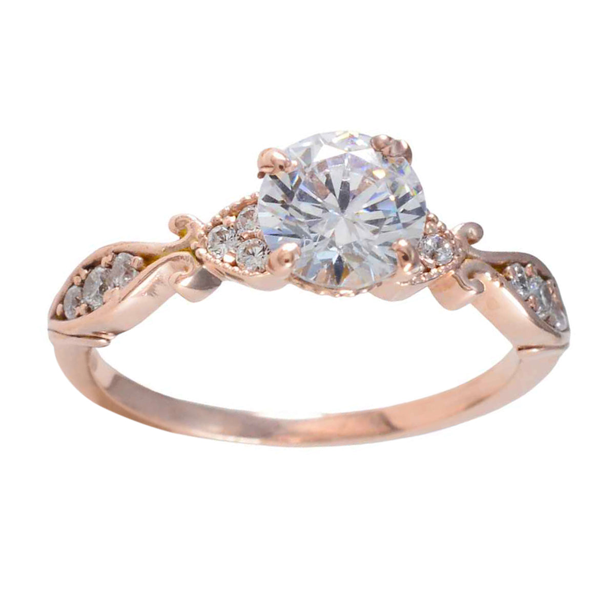 Hanna Feminine White Halo Ring