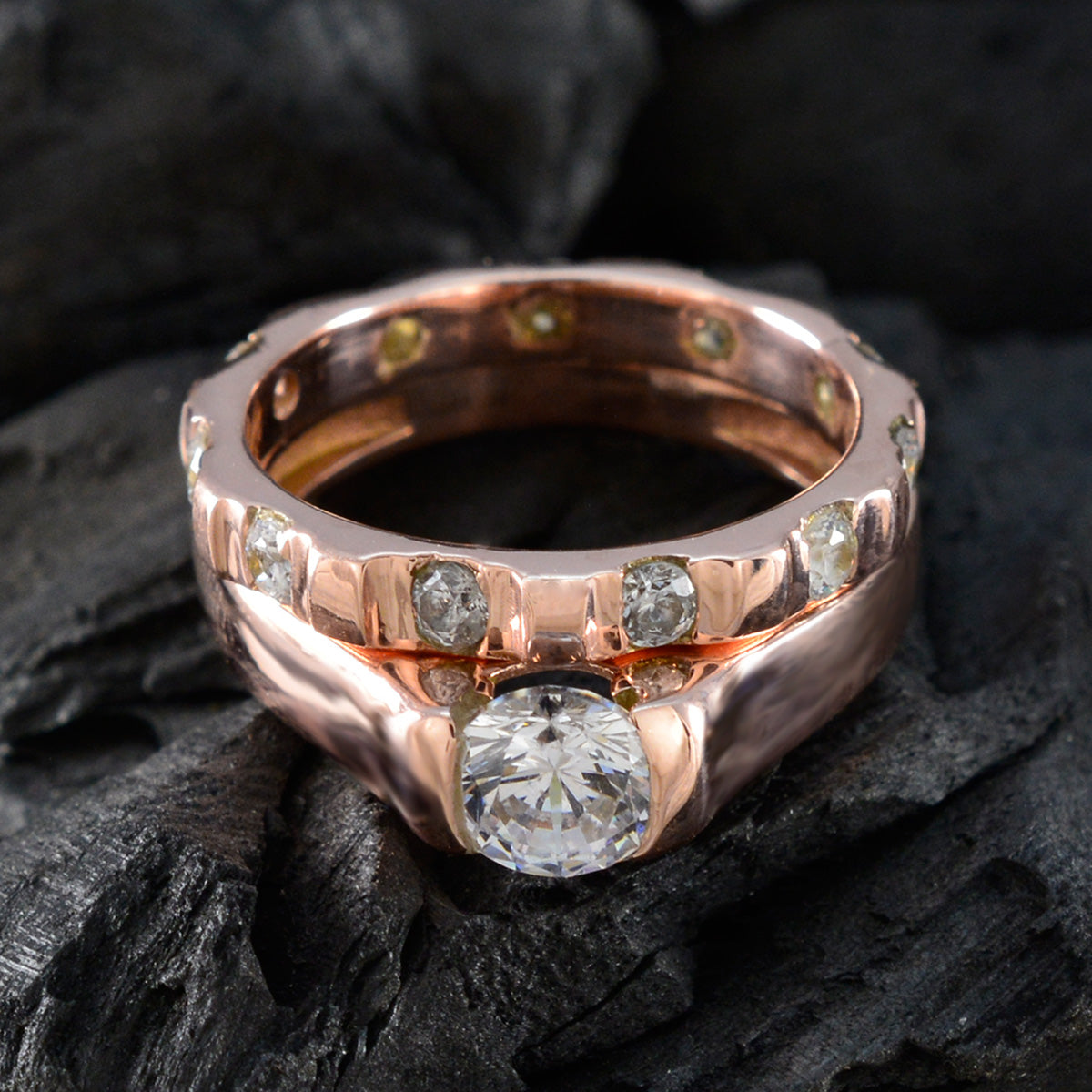 Araya Trendy White multiple Ring