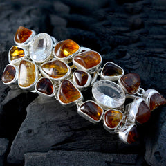 Natalie hollywood Chunky Brown Links Bracelet