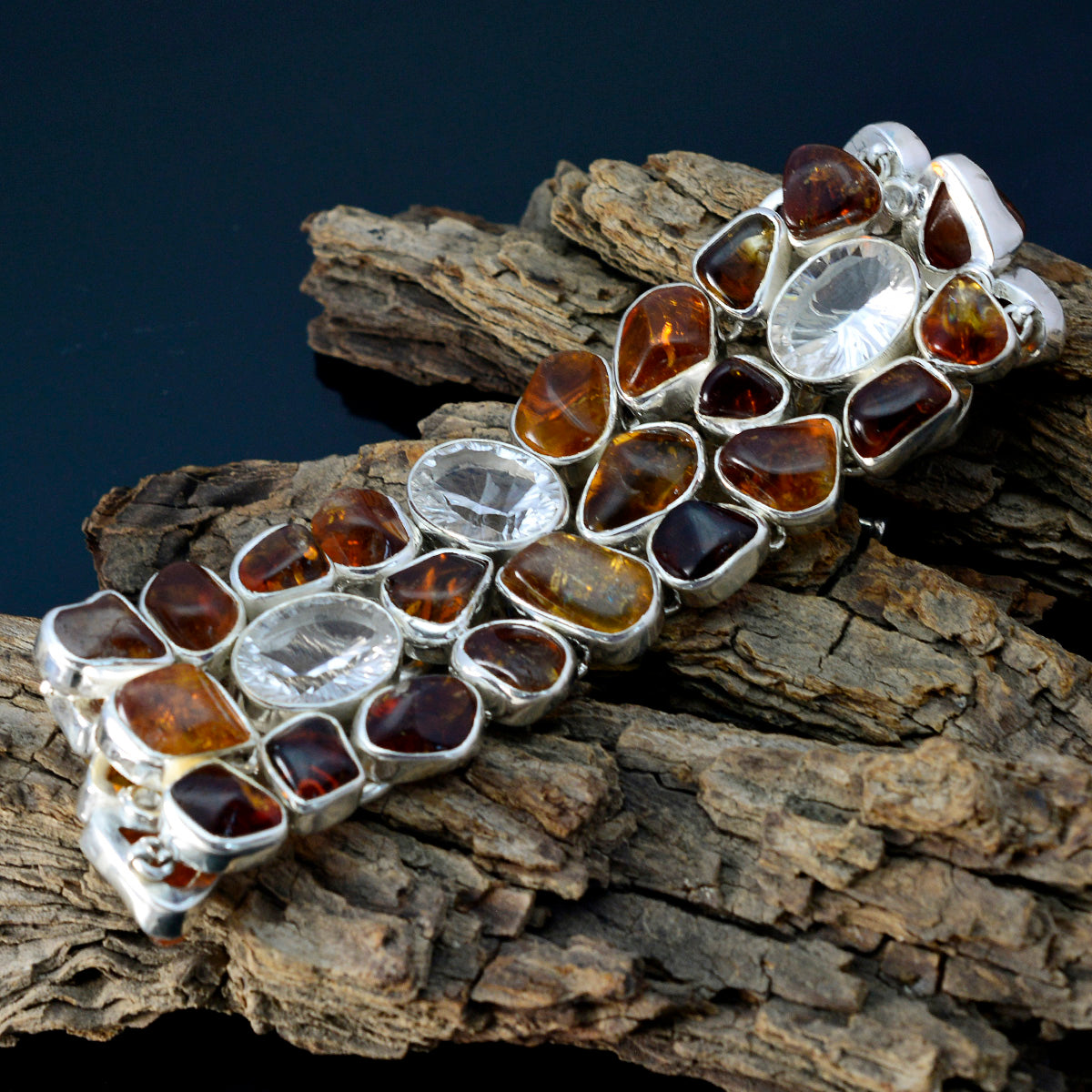 Natalie hollywood Chunky Brown Links Bracelet