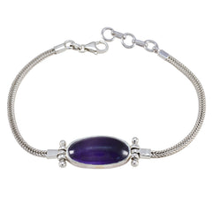 Sophia Sparkle Featherlight Purple Chain Bracelet Amethyst Purple
