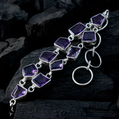 Mila Mothers Day Minimal Purple Links Bracelet