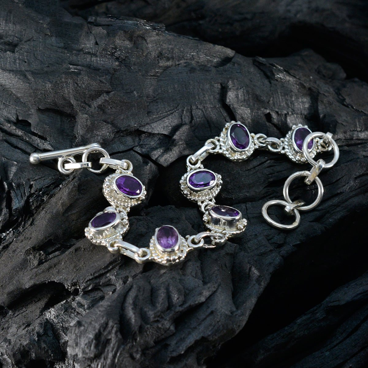 Teresa Baby Shower Classic Purple Links Bracelet
