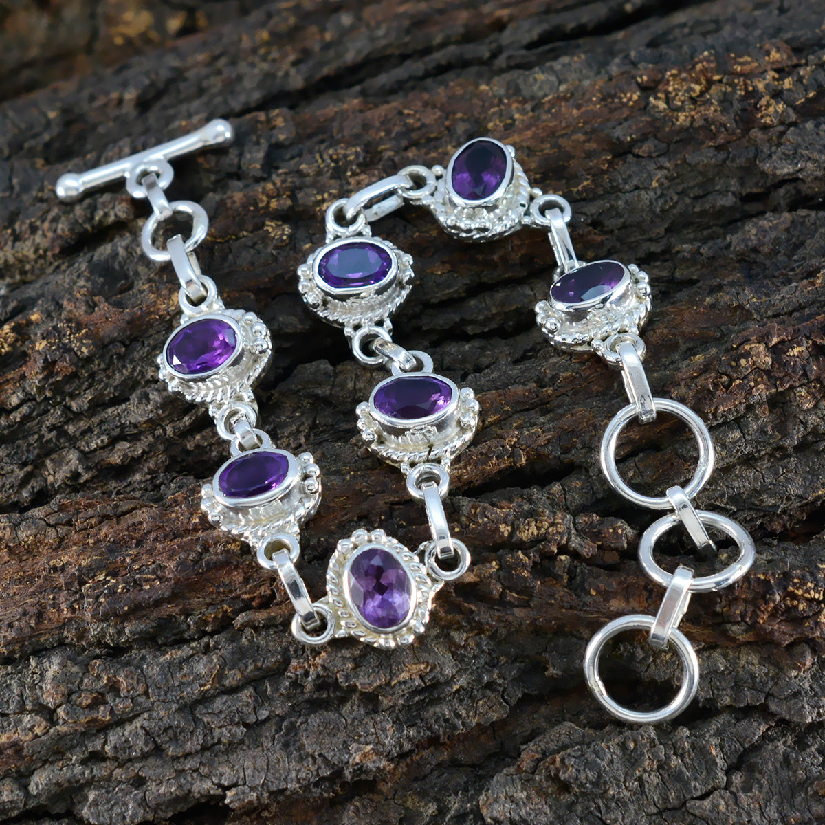 Teresa Baby Shower Classic Purple Links Bracelet