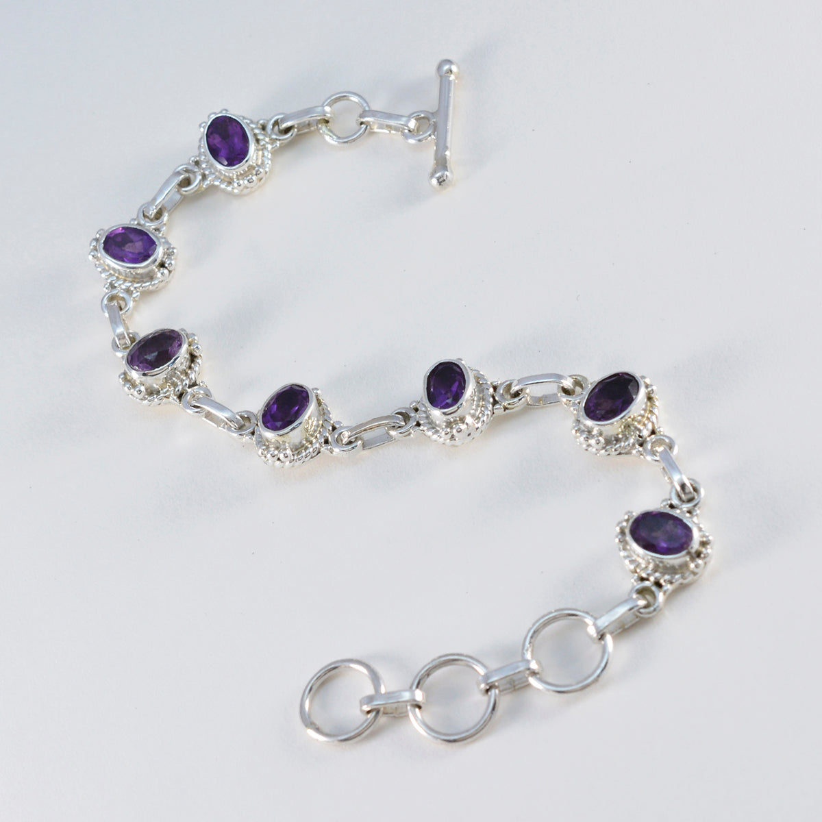 Teresa Baby Shower Classic Purple Links Bracelet