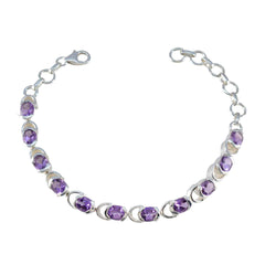 Audrey bollywood Tiny Purple Links Bracelet