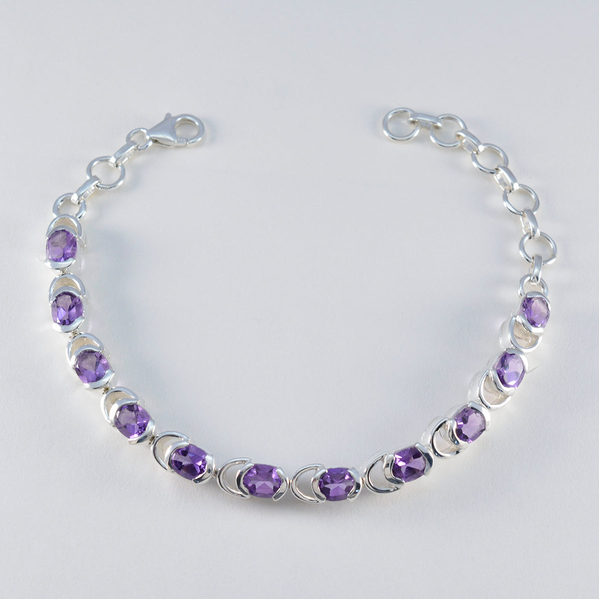Audrey bollywood Tiny Purple Links Bracelet