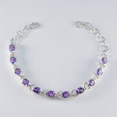 Audrey bollywood Tiny Purple Links Bracelet