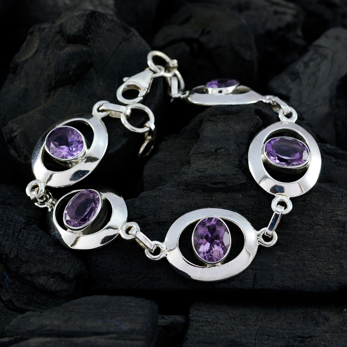 Chloe Memorial Tiny Purple Links Bracelet