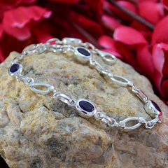 Ellie Graduation Whisper-thin Purple Links Bracelet