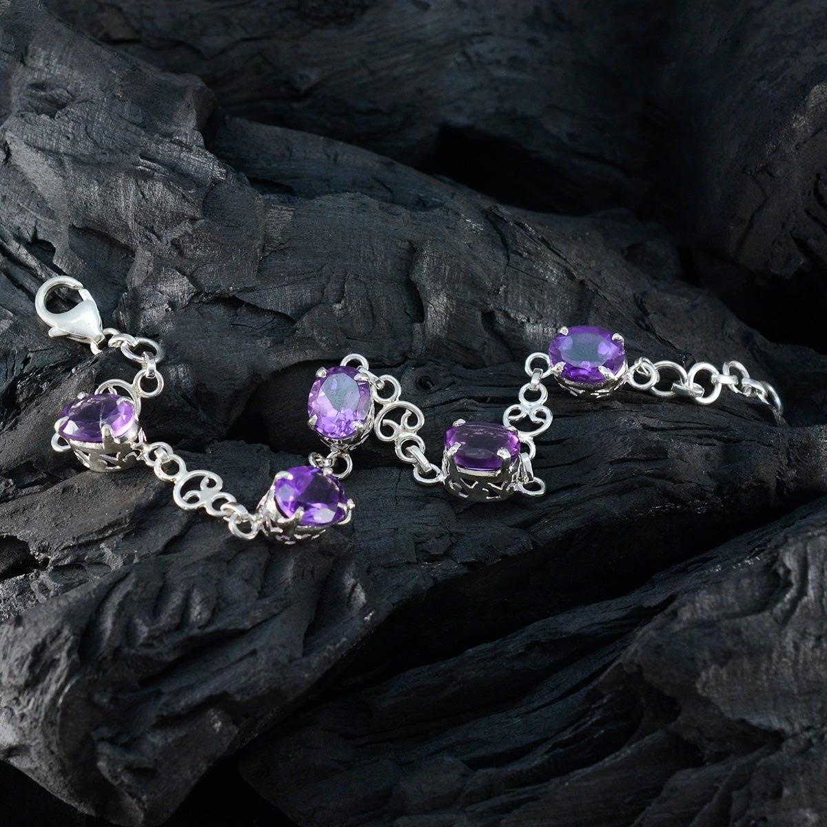 Aurora Gift Featherlight Purple Links Bracelet