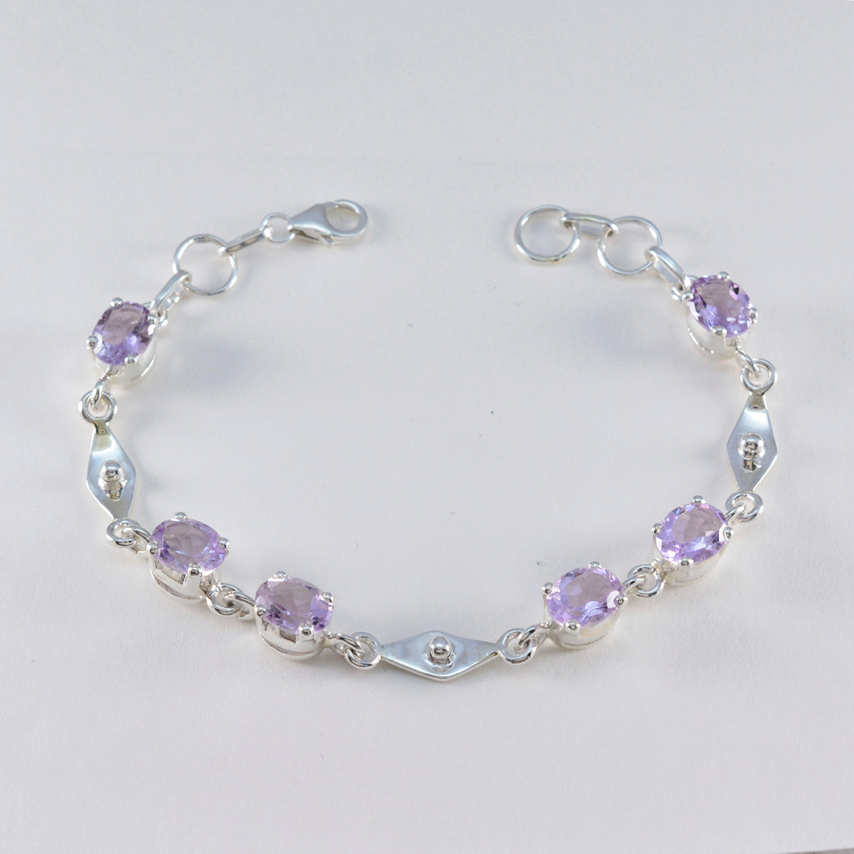 Violet Showstopper Slim Purple Links Bracelet