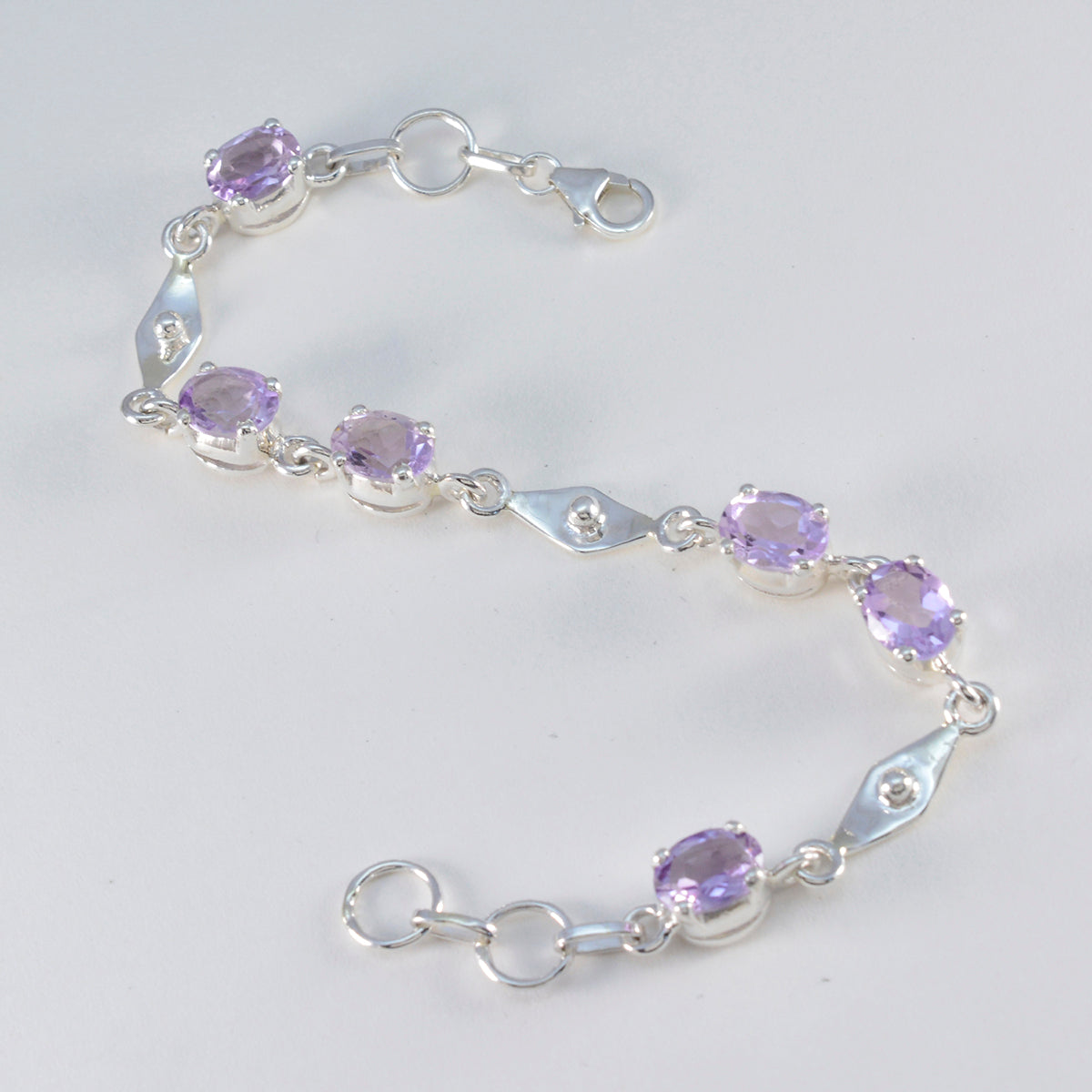 Violet Showstopper Slim Purple Links Bracelet