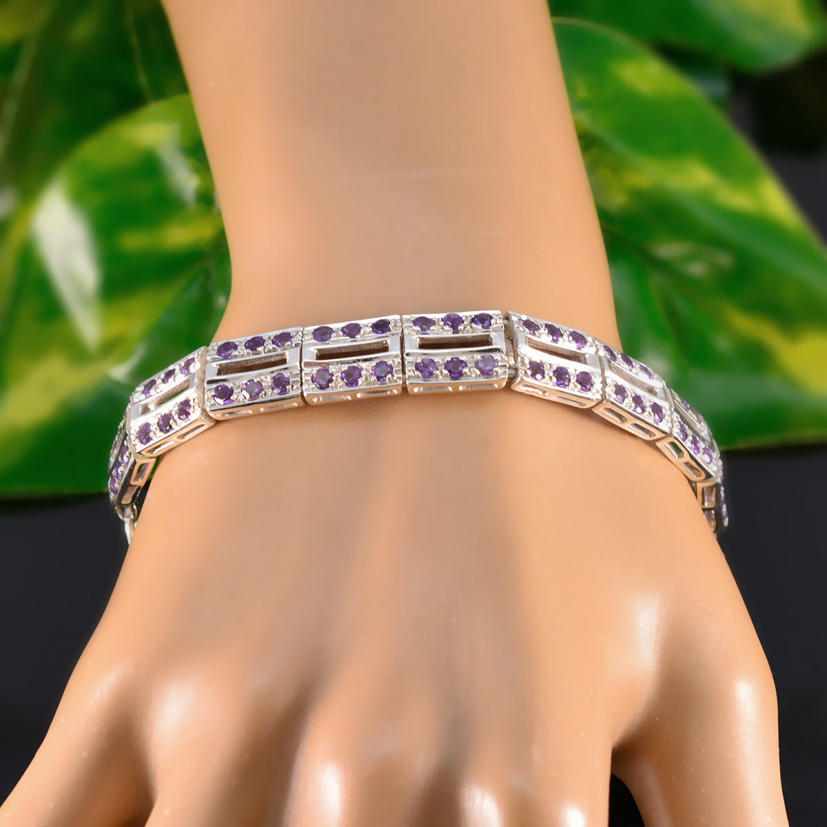 Zoe Couture Minimal Purple Tennis Bracelet