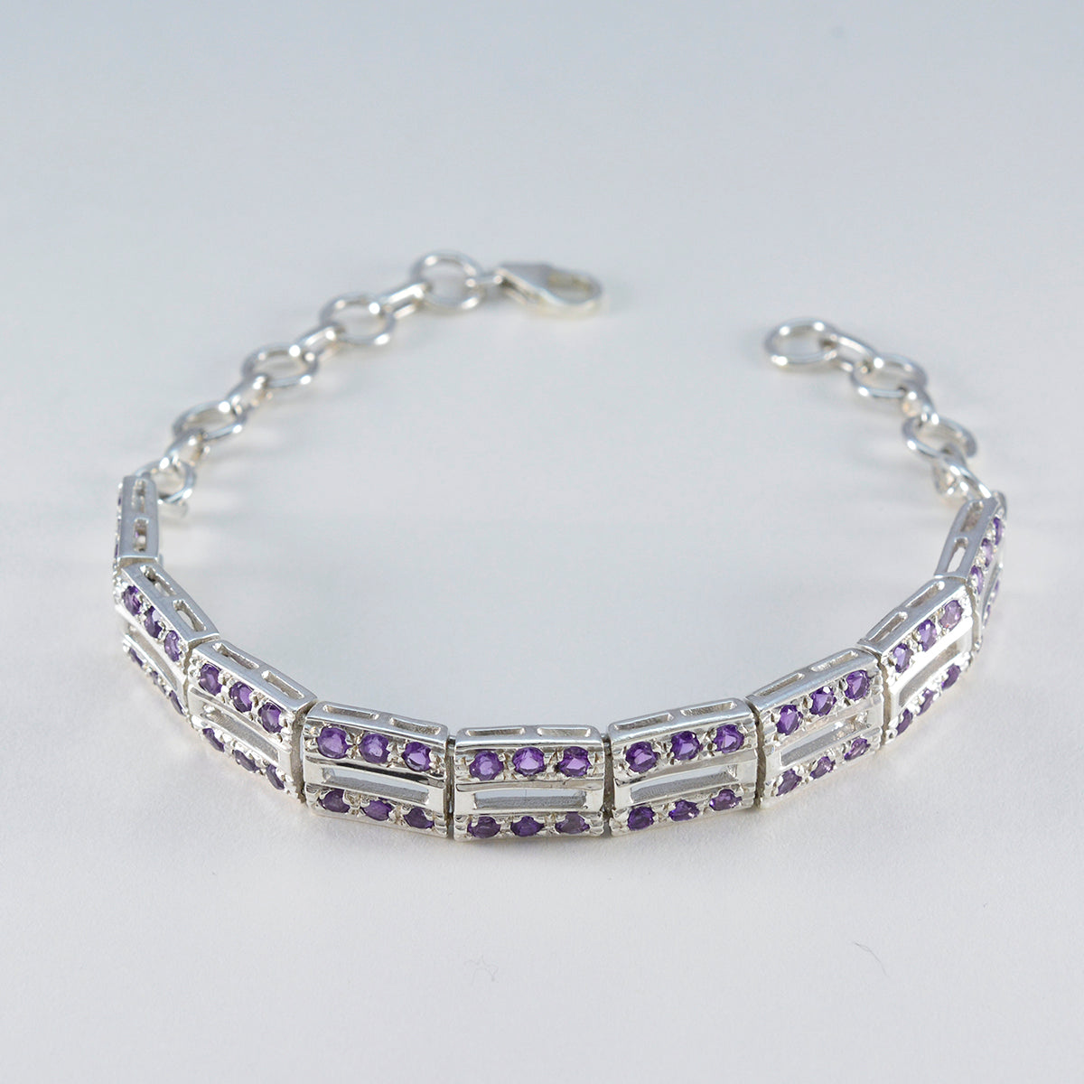 Zoe Couture Minimal Purple Tennis Bracelet