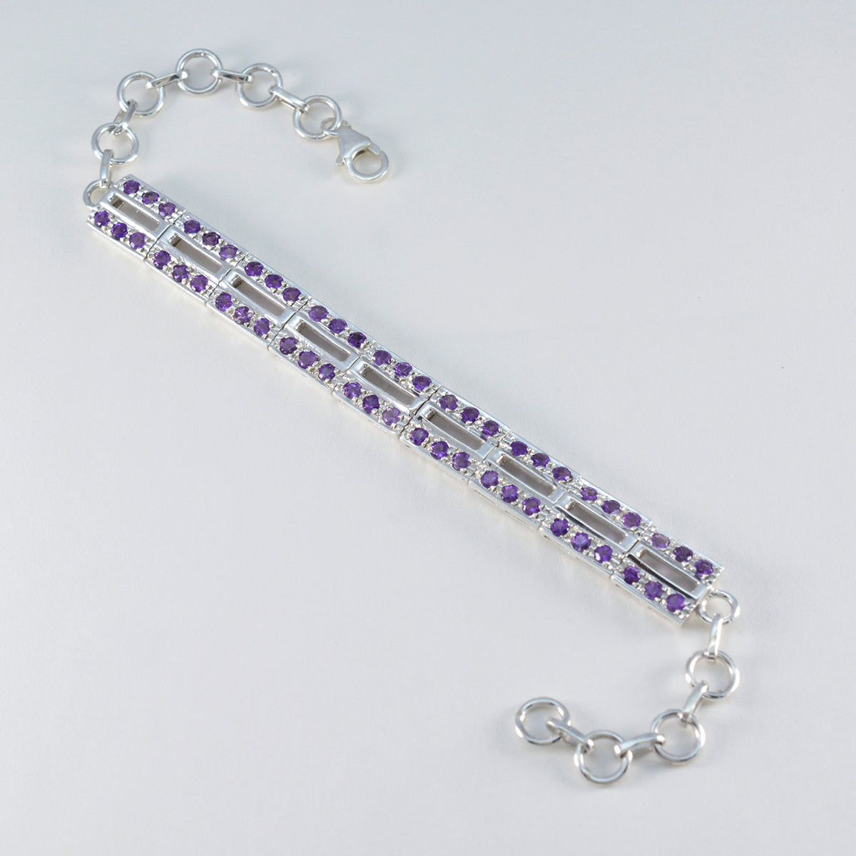 Zoe Couture Minimal Purple Tennis Bracelet