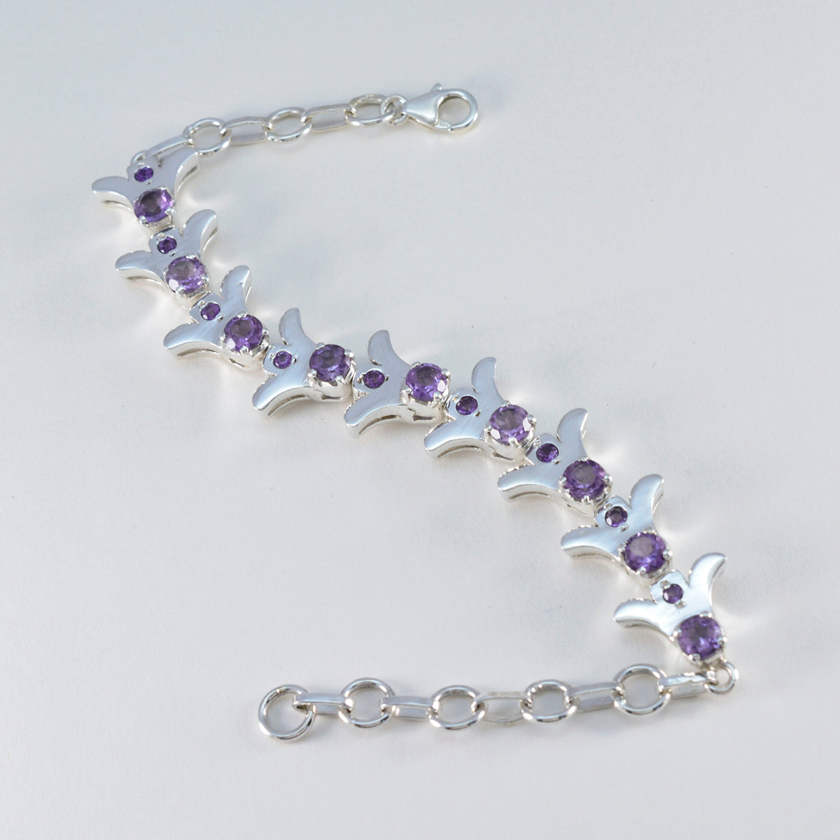 Zoey Honor Eye-catching Purple Tennis Bracelet