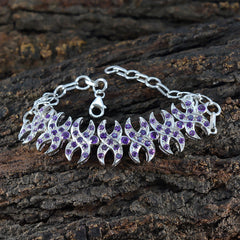 Aaliyah Sparkle Classic Purple Tennis Bracelet