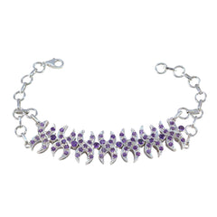 Aaliyah Sparkle Classic Purple Tennis Bracelet Amethyst Purple