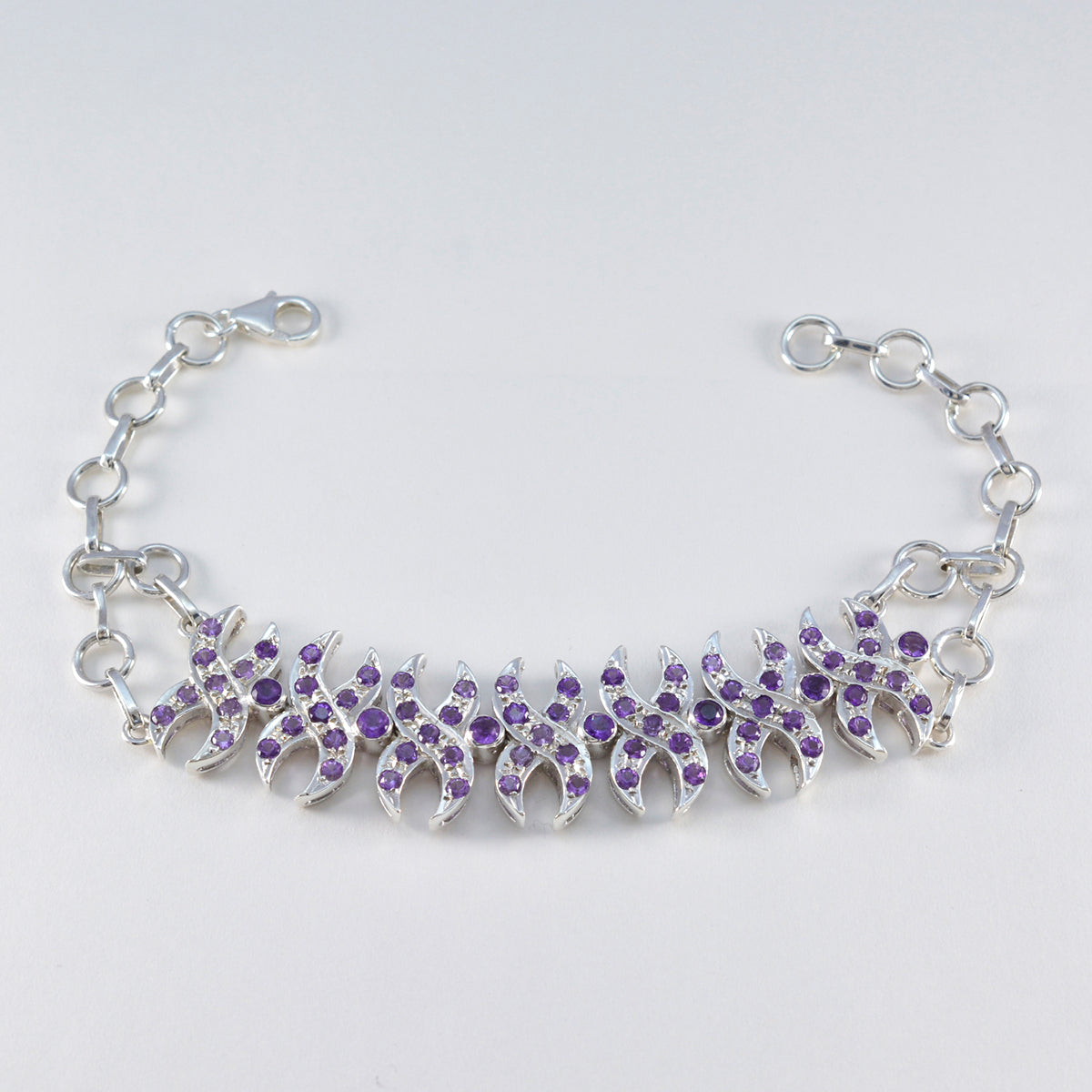 Aaliyah Sparkle Classic Purple Tennis Bracelet