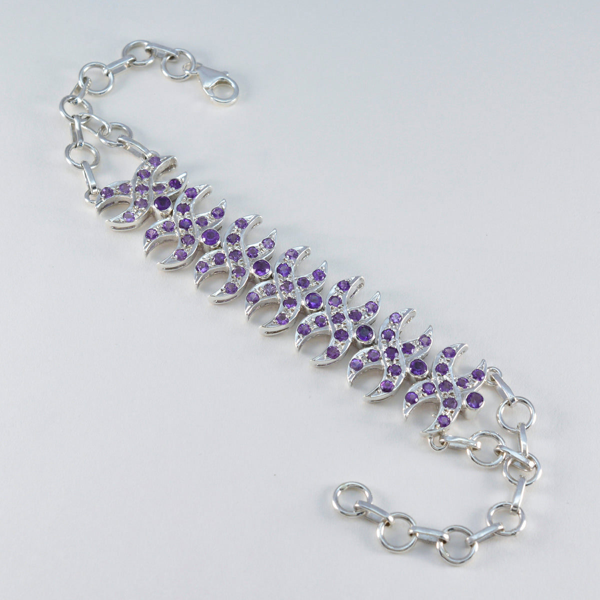 Aaliyah Sparkle Classic Purple Tennis Bracelet