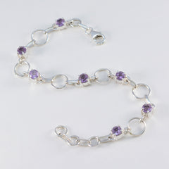 Abigail Bridal Delicate Purple Links Bracelet