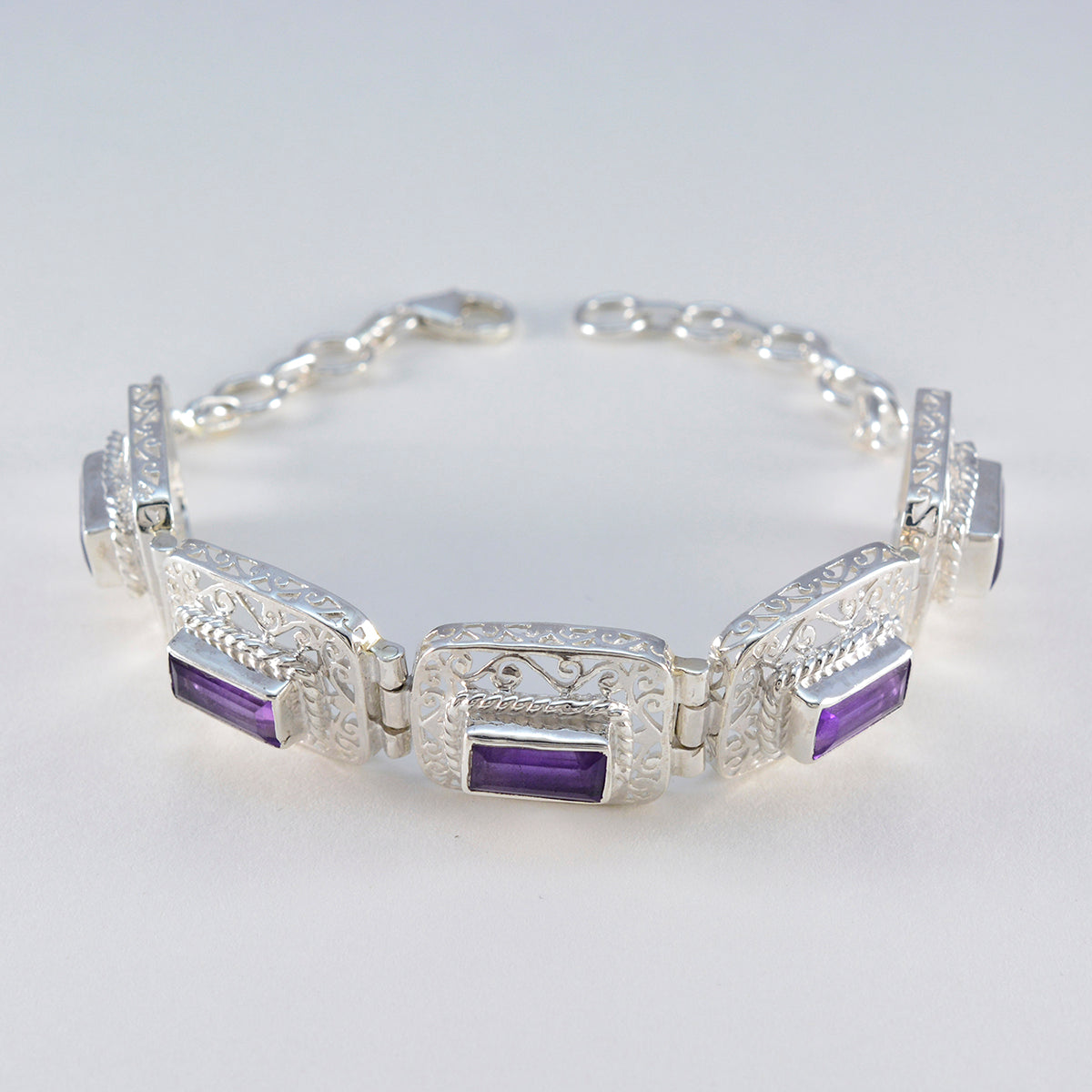 Isla Rashi Eye-catching Purple Tennis Bracelet
