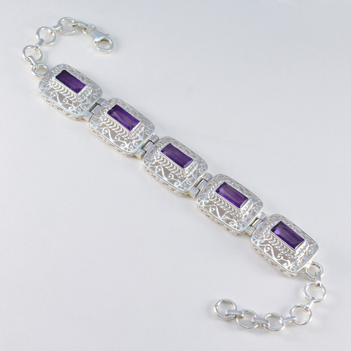 Isla Rashi Eye-catching Purple Tennis Bracelet