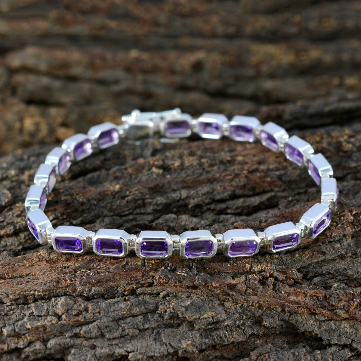 Luna Casual Minimal Purple Tennis Bracelet