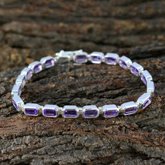 Luna Casual Minimal Purple Tennis Bracelet