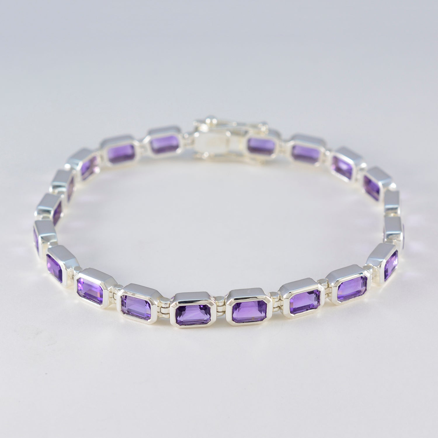 Luna Casual Minimal Purple Tennis Bracelet