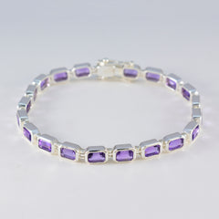 Luna Casual Minimal Purple Tennis Bracelet
