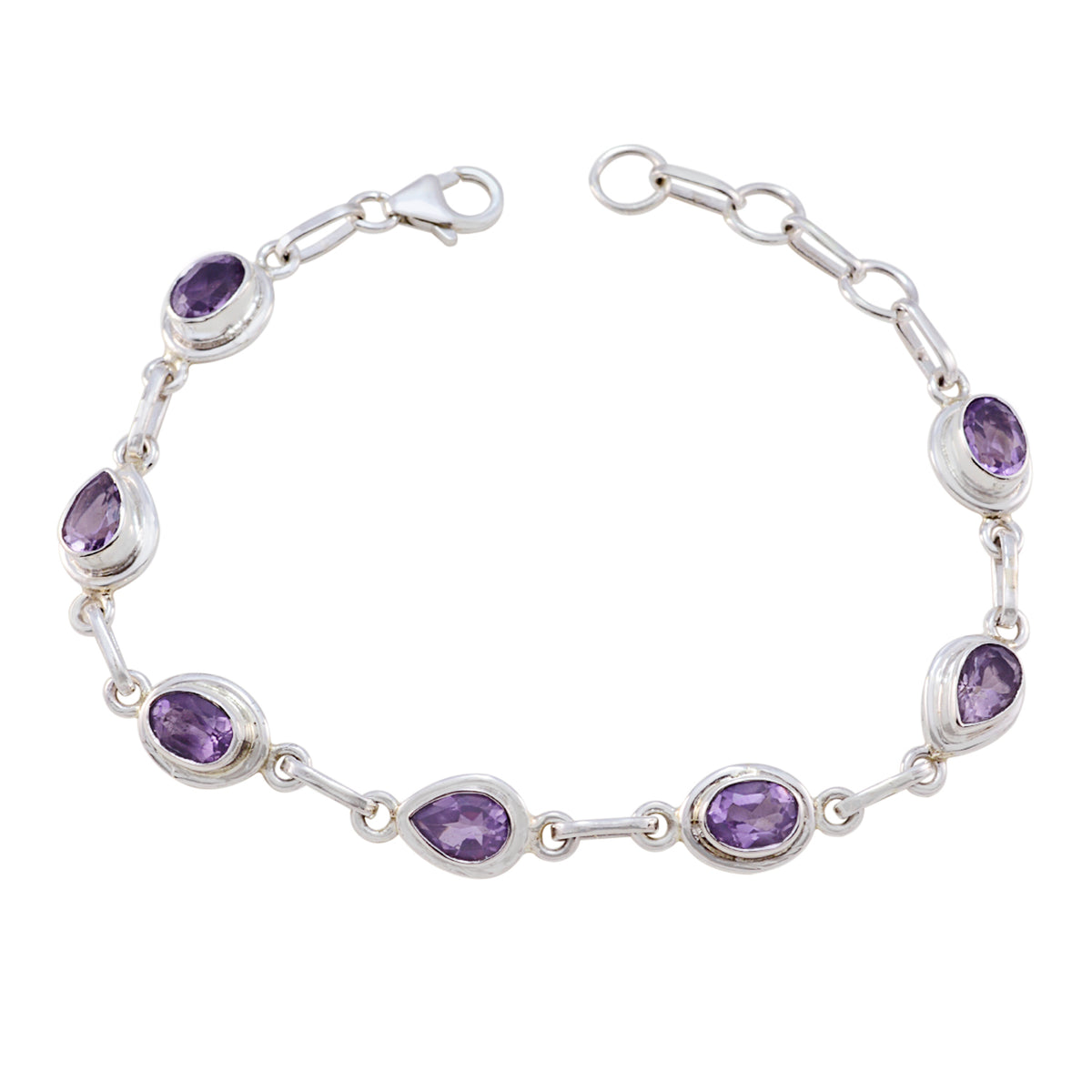Lili Diwali Featherlight Purple Links Bracelet Amethyst Purple