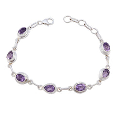 Lili Diwali Featherlight Purple Links Bracelet Amethyst Purple