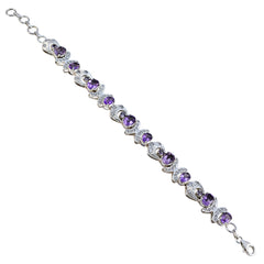 Victoria Akshaya Tritiya Versatile Purple Links Bracelet Amethyst Purple