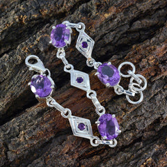 Agnes Memorial Featherlight Purple Links Bracelet