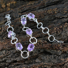 Tereza Red Carpet Slim Purple Links Bracelet